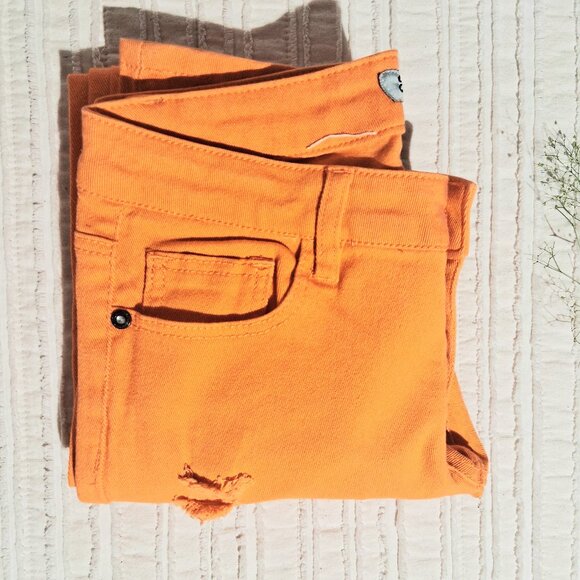 Emperial Orange Ripped Skinny Women's Jeans Size 5 Size S. - Picture 12 of 17